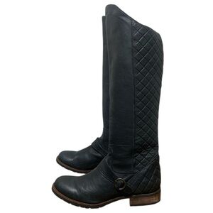 Women’s Justin Kiva Knee High Zippered Leather Equestrian Boots Sz 10
